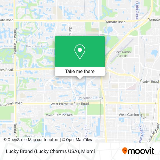 Lucky Brand (Lucky Charms USA) map