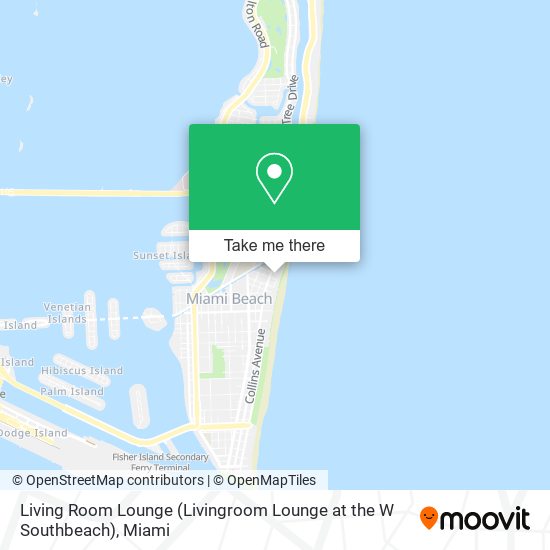 Mapa de Living Room Lounge (Livingroom Lounge at the W Southbeach)