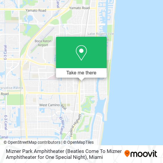 Mizner Park Amphitheater (Beatles Come To Mizner Amphitheater for One Special Night) map