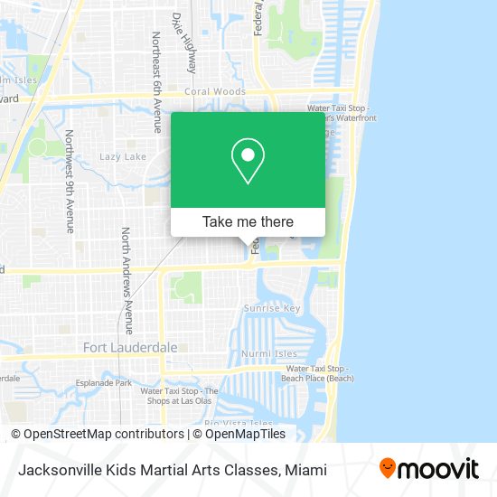 Jacksonville Kids Martial Arts Classes map