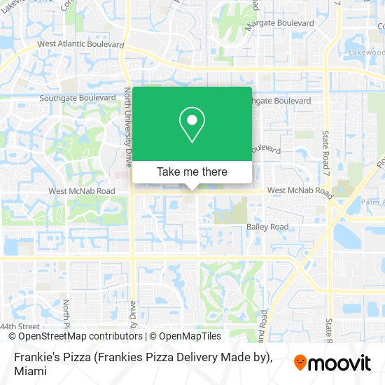Mapa de Frankie's Pizza (Frankies Pizza Delivery Made by)