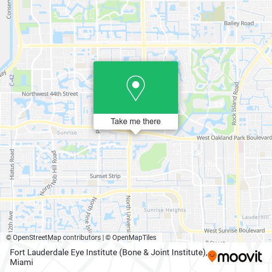 Mapa de Fort Lauderdale Eye Institute (Bone & Joint Institute)
