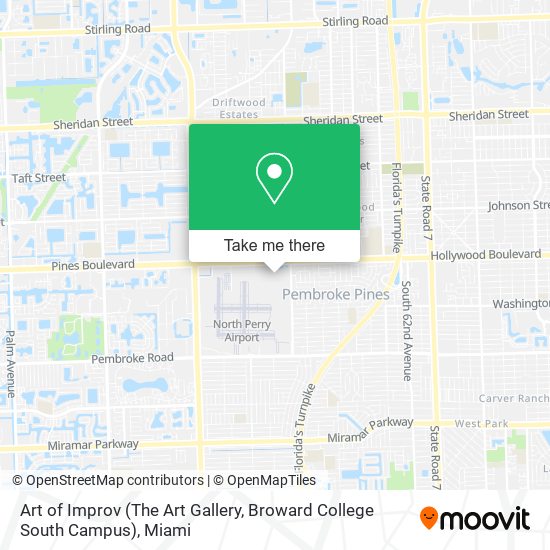 Mapa de Art of Improv (The Art Gallery, Broward College South Campus)