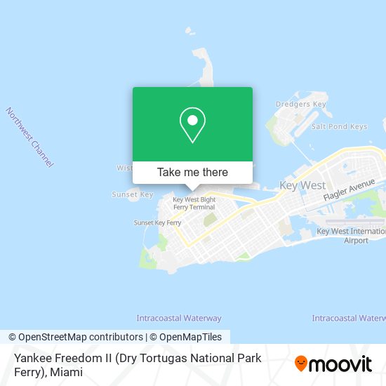 Yankee Freedom II (Dry Tortugas National Park Ferry) map