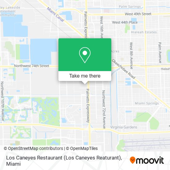 Mapa de Los Caneyes Restaurant (Los Caneyes Reaturant)