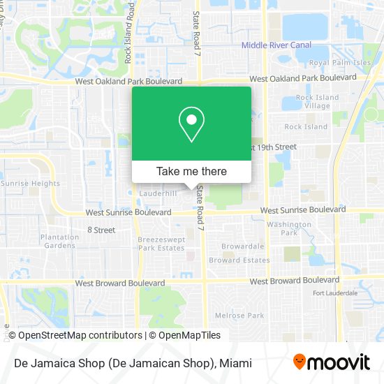 Mapa de De Jamaica Shop (De Jamaican Shop)
