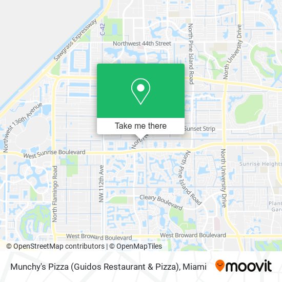 Mapa de Munchy's Pizza (Guidos Restaurant & Pizza)