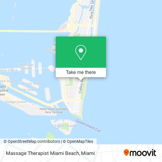 Mapa de Massage Therapist Miami Beach
