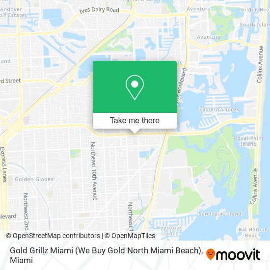Mapa de Gold Grillz Miami (We Buy Gold North Miami Beach)