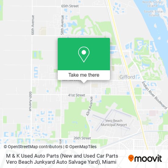 Mapa de M & K Used Auto Parts (New and Used Car Parts Vero Beach Junkyard Auto Salvage Yard)