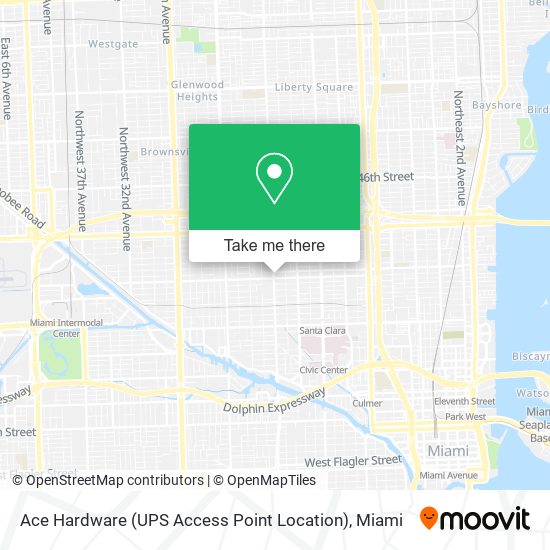Ace Hardware (UPS Access Point Location) map