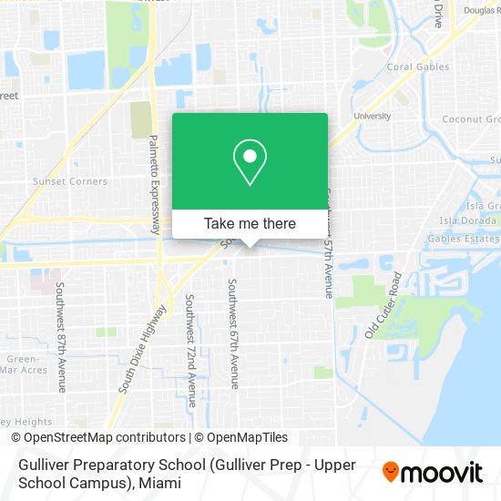 Gulliver Preparatory School (Gulliver Prep - Upper School Campus) map