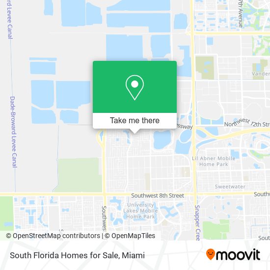 Mapa de South Florida Homes for Sale