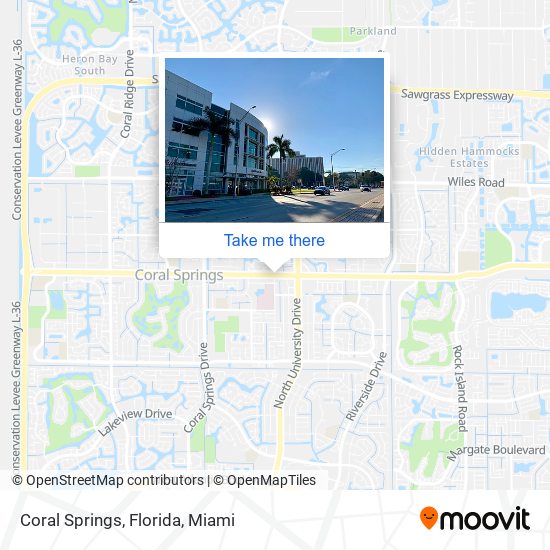 Mapa de Coral Springs, Florida