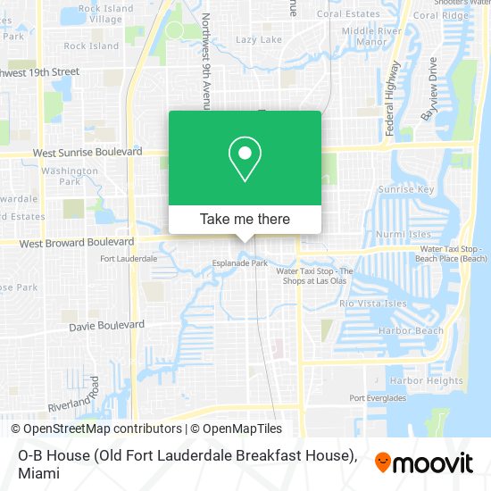 O-B House (Old Fort Lauderdale Breakfast House) map