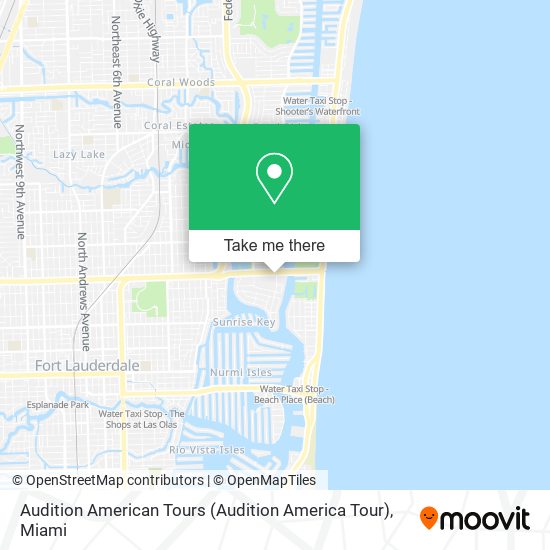 Audition American Tours (Audition America Tour) map