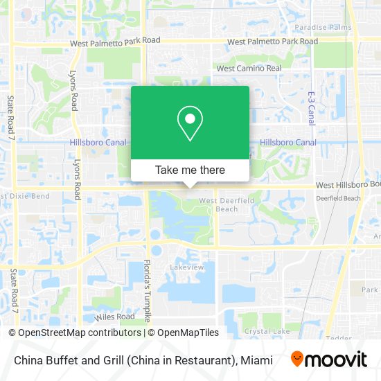 Mapa de China Buffet and Grill (China in Restaurant)