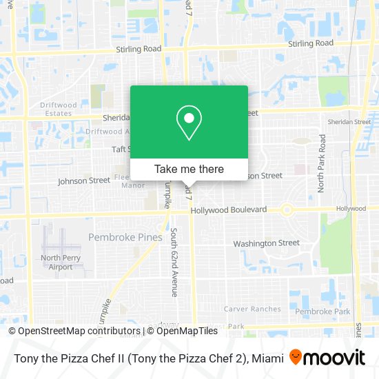 Tony the Pizza Chef II map