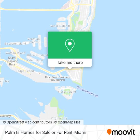 Palm Is Homes for Sale or For Rent map