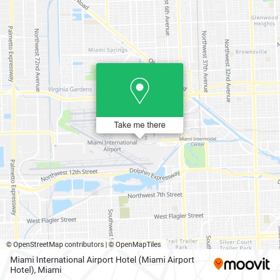 Mapa de Miami International Airport Hotel