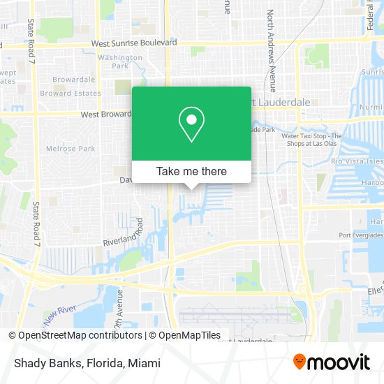 Shady Banks, Florida map