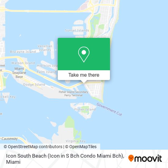 Mapa de Icon South Beach (Icon in S Bch Condo Miami Bch)