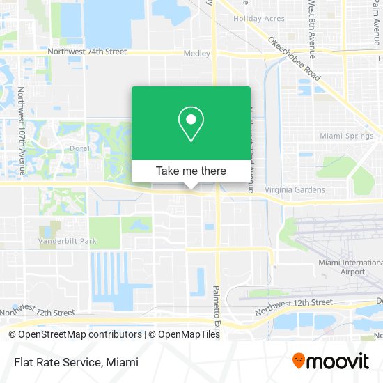 Flat Rate Service map