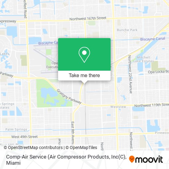 Mapa de Comp-Air Service (Air Compressor Products, Inc(C)