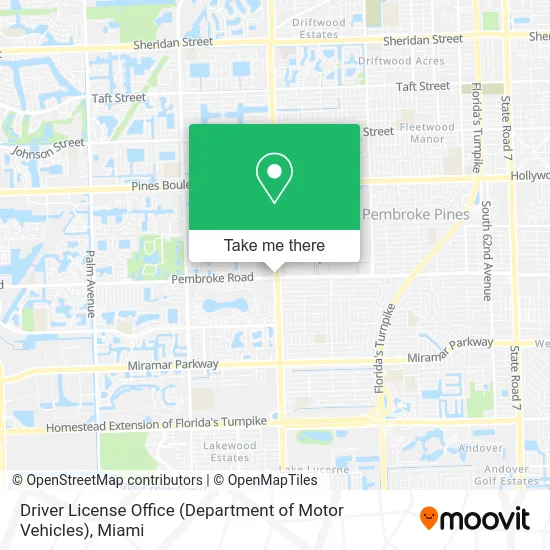 Driver License Office (Department of Motor Vehicles) map