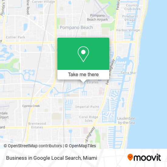 Business in Google Local Search map