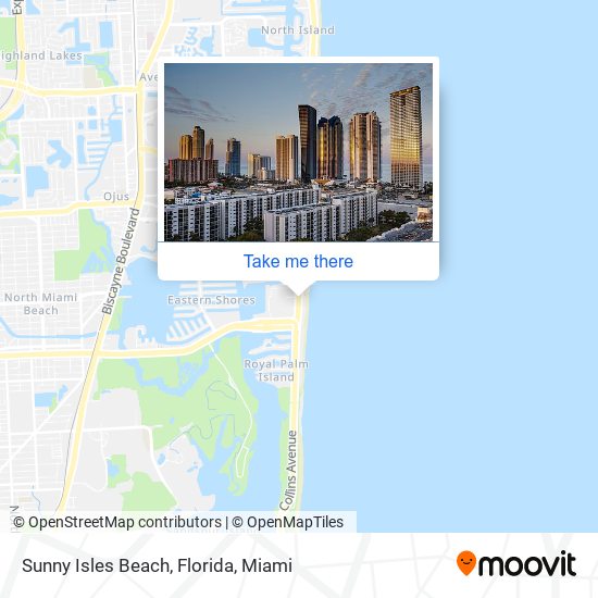 Mapa de Sunny Isles Beach, Florida