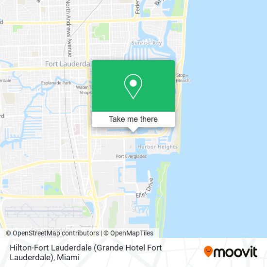 Hilton-Fort Lauderdale (Grande Hotel Fort Lauderdale) map