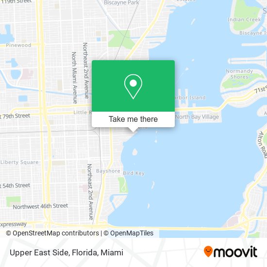 Upper East Side, Florida map