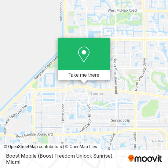 Boost Mobile (Boost Freedom Unlock Sunrise) map