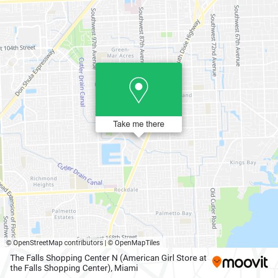 The Falls Shopping Center N (American Girl Store at the Falls Shopping Center) map