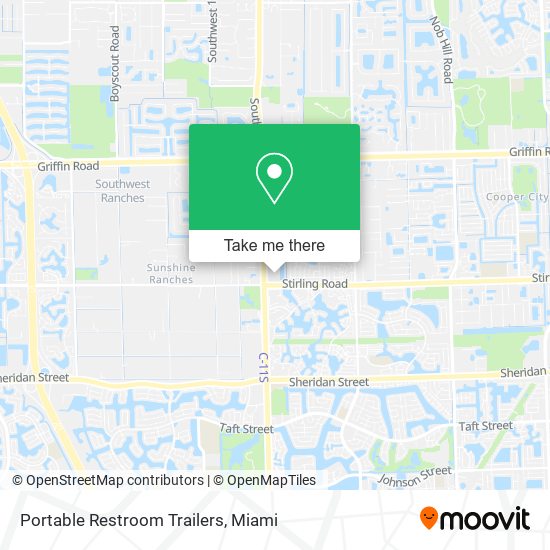 Portable Restroom Trailers map