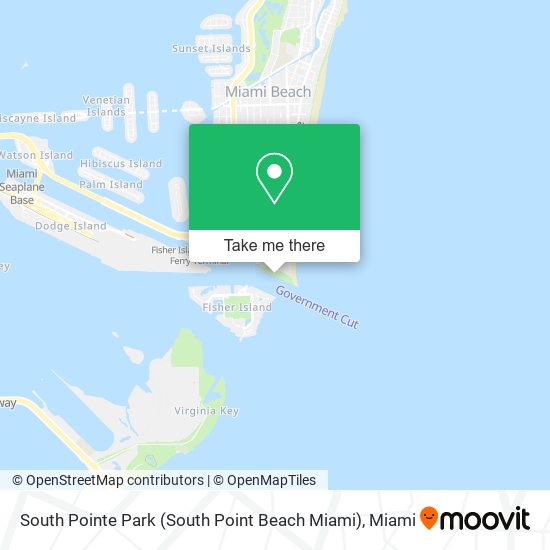 South Pointe Park (South Point Beach Miami) map