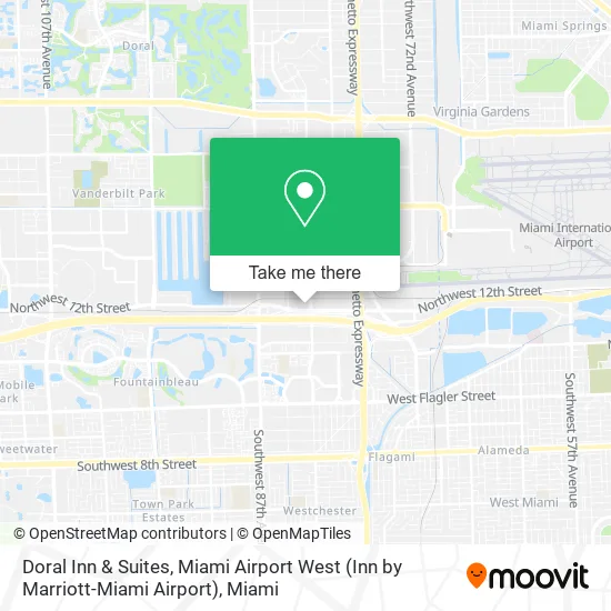 Doral Inn & Suites, Miami Airport West (Inn by Marriott-Miami Airport) map