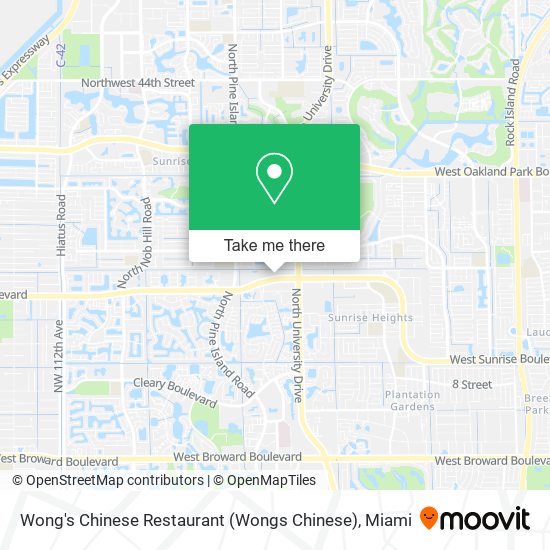Mapa de Wong's Chinese Restaurant (Wongs Chinese)