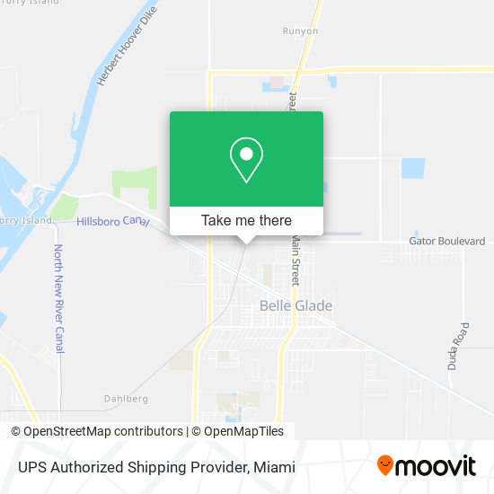 UPS Authorized Shipping Provider map
