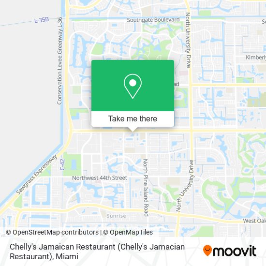 Mapa de Chelly's Jamaican Restaurant