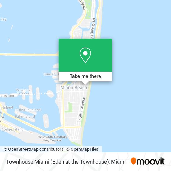 Mapa de Townhouse Miami (Eden at the Townhouse)