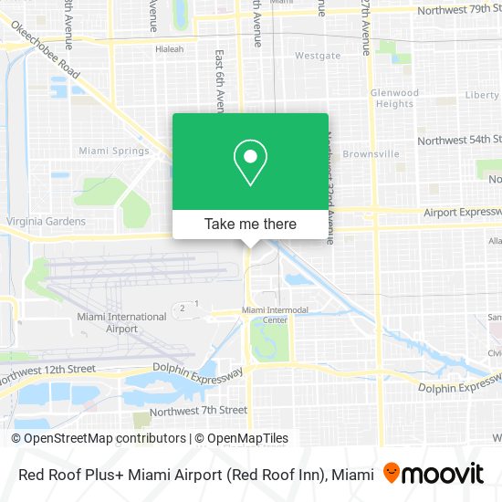 Mapa de Red Roof Plus+ Miami Airport (Red Roof Inn)