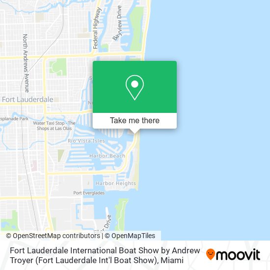 Mapa de Fort Lauderdale International Boat Show by Andrew Troyer (Fort Lauderdale Int'l Boat Show)
