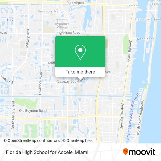 Florida High School for Accele map