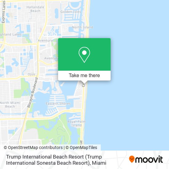 Mapa de Trump International Beach Resort