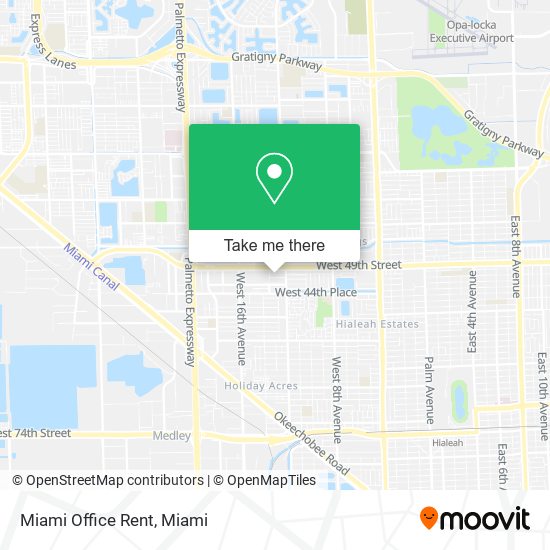 Miami Office Rent map