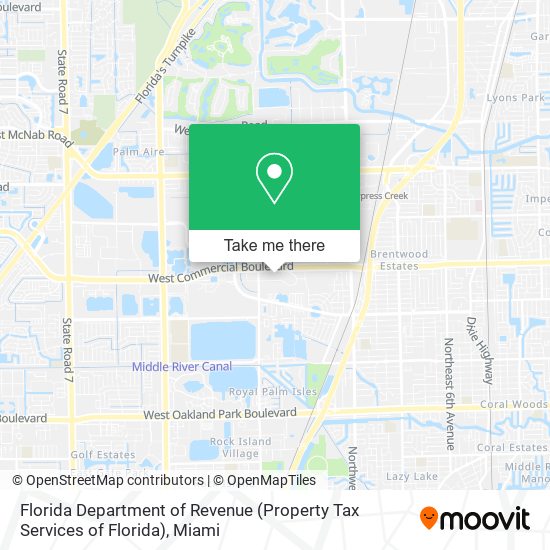 Florida Department of Revenue (Property Tax Services of Florida) map