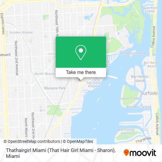 Thathairgirl Miami (That Hair Girl Miami - Sharon) map