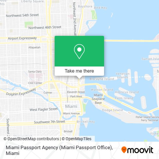 Miami Passport Agency (Miami Passport Office) map